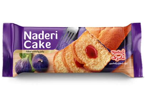 نادری کیک با مغزی ژله انجیر 85 گرمی